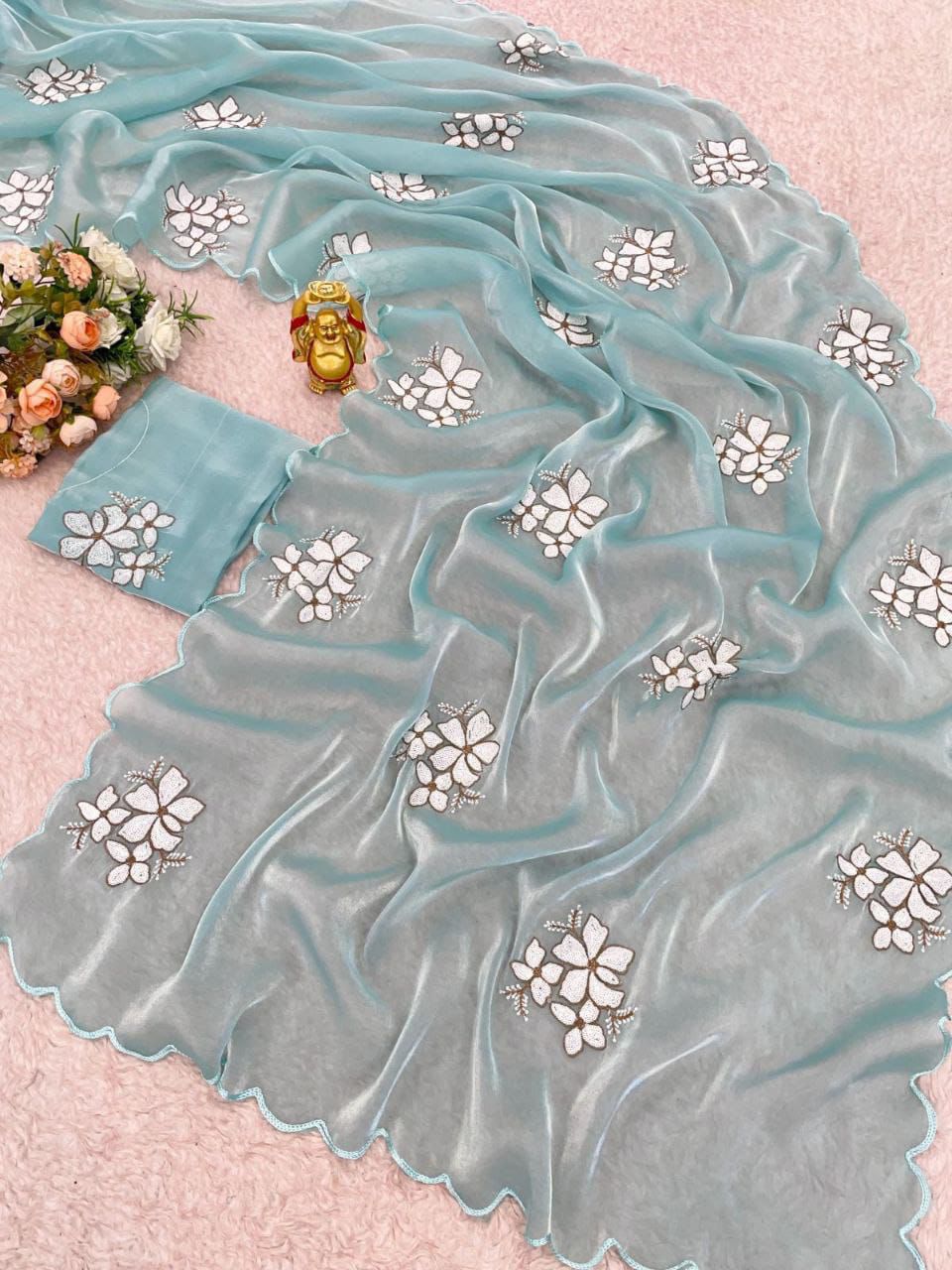 Zimi chu Sequence Work Designer Party Wear Sarees Wholesale Shop In Surat